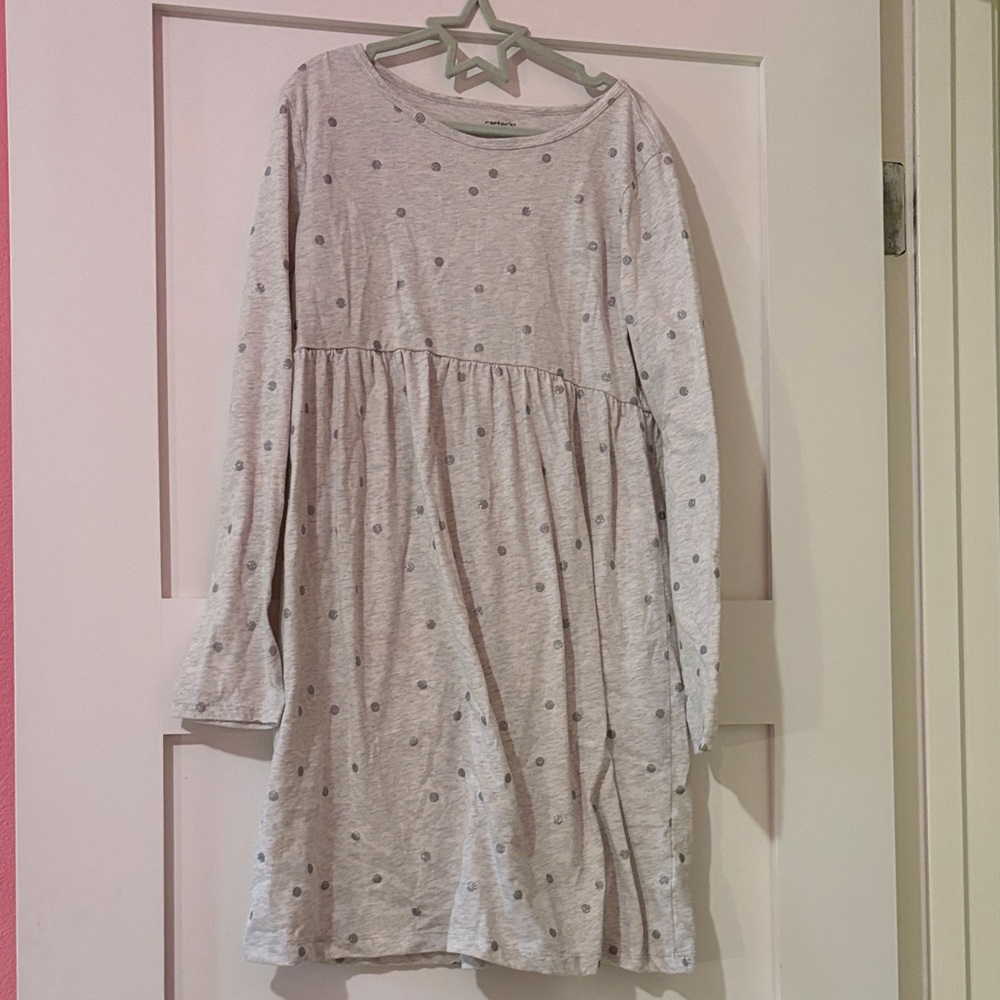 Carter's Gray Polka Dot Casual Dress